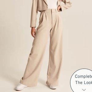 NWT A&F tailored wide leg pants